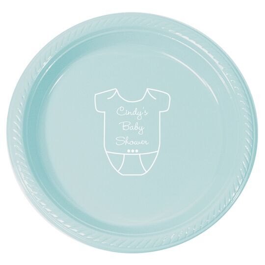 Baby Onesie Plastic Plates